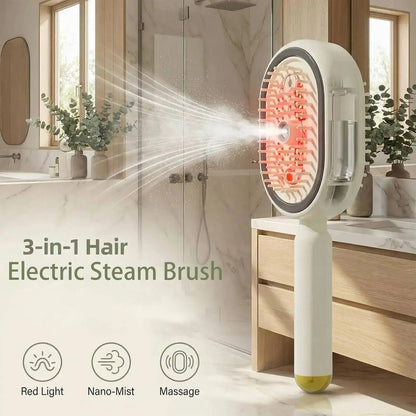 Electric Spray Air Cushions Massage Comb 3 in 1 Self Cleaning Steam Essential Oil Brush Rechargeable Spray Pet Massager Combs