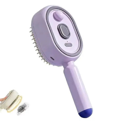 Electric Spray Air Cushions Massage Comb 3 in 1 Self Cleaning Steam Essential Oil Brush Rechargeable Spray Pet Massager Combs