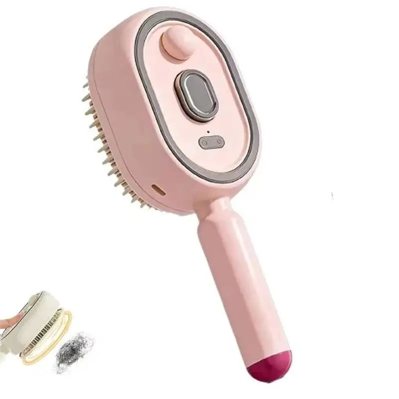 Electric Spray Air Cushions Massage Comb 3 in 1 Self Cleaning Steam Essential Oil Brush Rechargeable Spray Pet Massager Combs