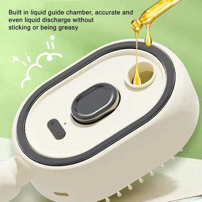 Electric Spray Hair Brush 2-In-1 Misting Hair Brush with Water Spray