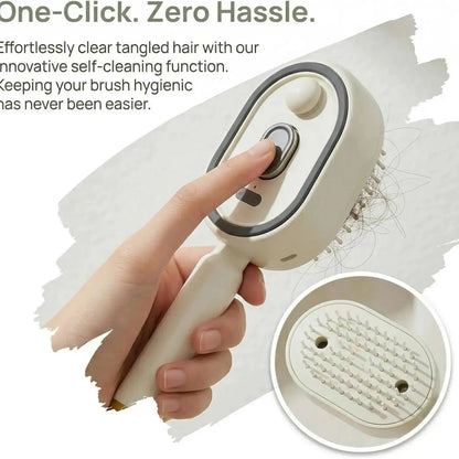 Electric Spray Air Cushions Massage Comb 3 in 1 Self Cleaning Steam Essential Oil Brush Rechargeable Spray Pet Massager Combs